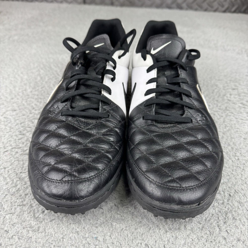 Nike‎ Tiempo Genio TF Lea 631284-010 Men's 13 Black boots Cleats mens Football